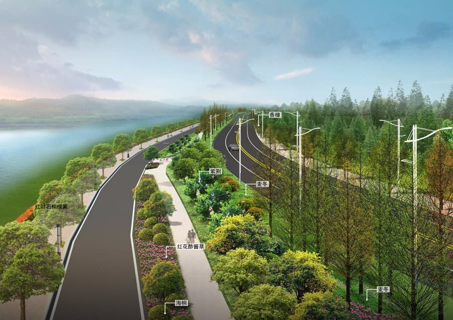 滨河南北路市政基础设施 项目图 1