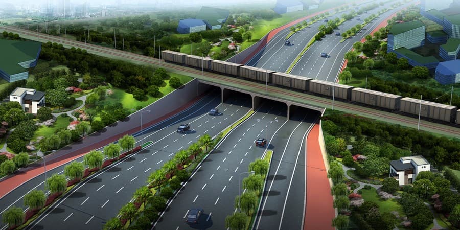纺渭路拓宽改造工程 项目图 1
